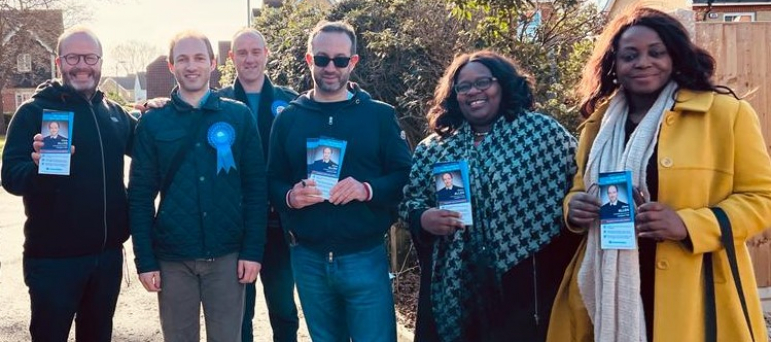 Local councillors out meeting residents on the doorstep